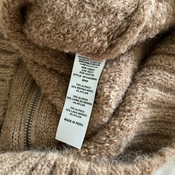 FRAME Pom pom-embellished alpaca-blend cardigan - Picture 6 of 6